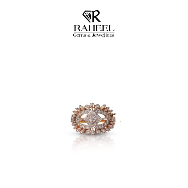 An elegant silver ring with an intricate halo design, ideal for adding timeless beauty and sophistication.