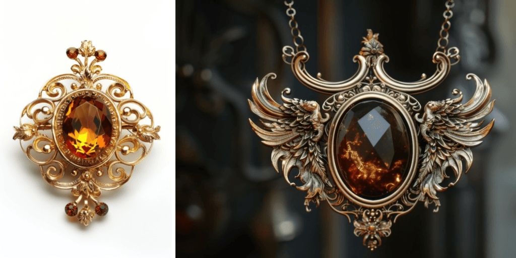 two pendant side by side